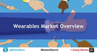@MediaWyse + Casey Markee#StateofSearch
Wearables Market Overview
 