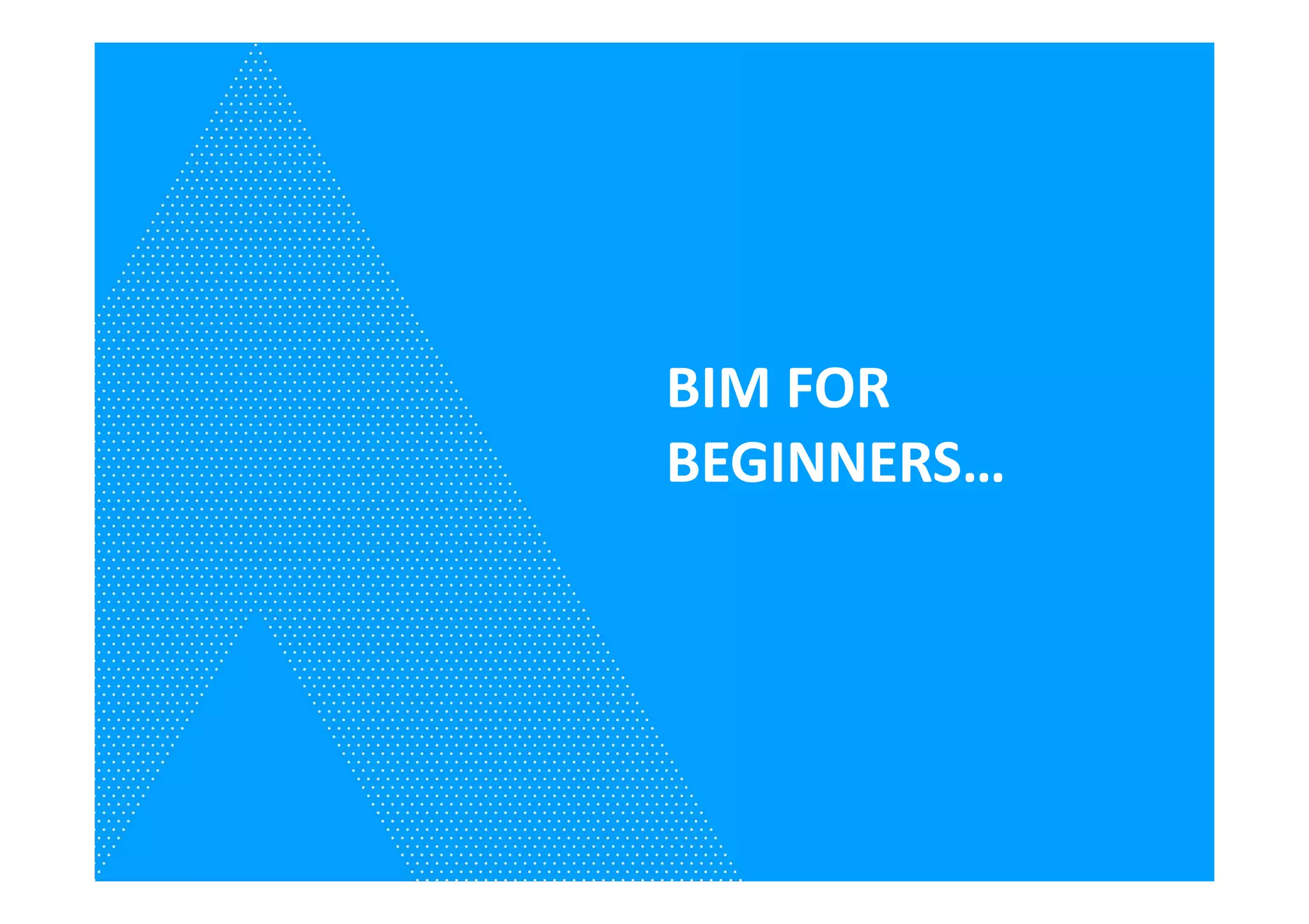 BIM FOR
BEGINNERS…
 
