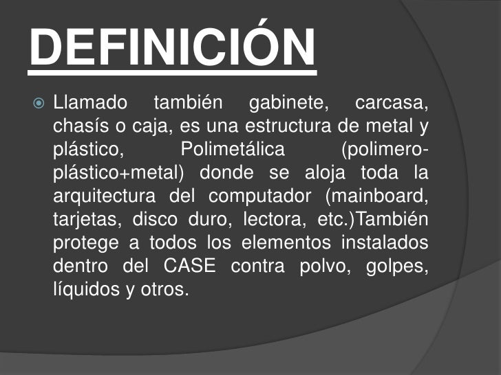 Case y tipos de case