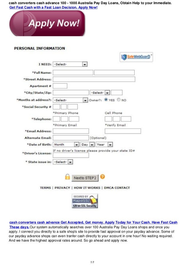 canadian cash advance
