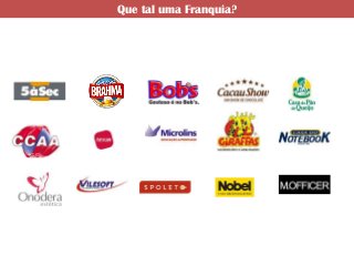 Que tal uma Franquia?
 