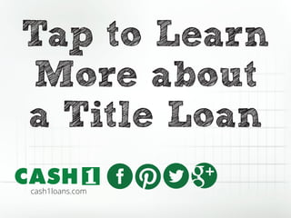 cash1loans.com
Tap to Learn
More about
a Title Loan
 