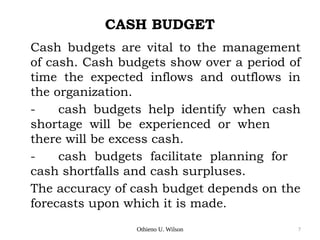 FINANCIAL MANAGEMENT IN HIGHER EDUCATION, CASH ANAGEMENT.pptx