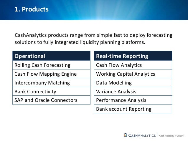 cash flow forecasting in a multi location organisation cash flow products