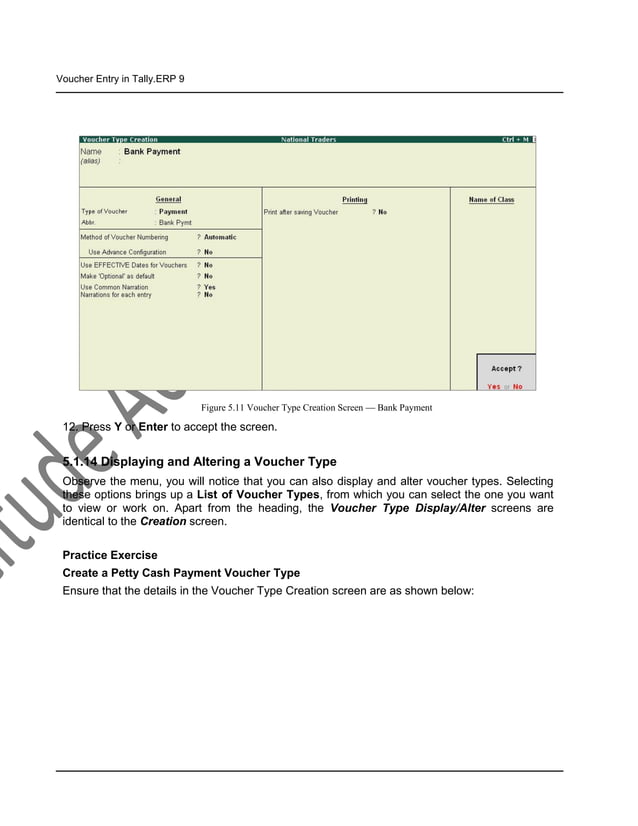 Cash Book Entry In Tally ERP9 Introduction