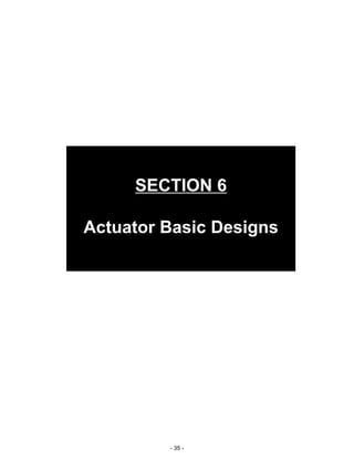 - 35 -
SECTION 6
Actuator Basic Designs
 