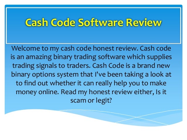 Binary cash code