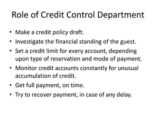 Cash & credit control | PPTX