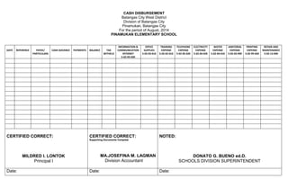 Cash Disbursement | DOCX