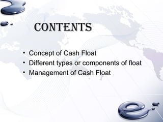 Cash float | PPT | Credit Cards | Personal Debt