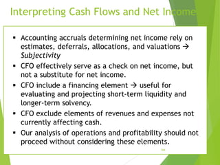 How to calculate Analysis Cash Flow for a company | PDF