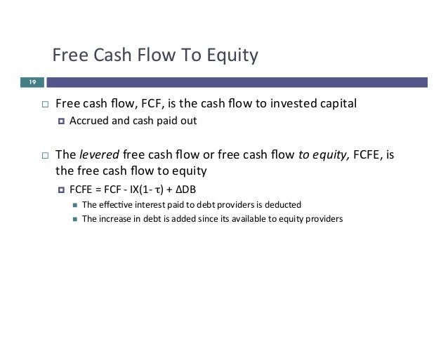 levered cash flow levered cash flow
