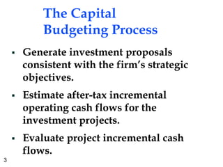 capital budgeting and estimation of cash flows | PPT