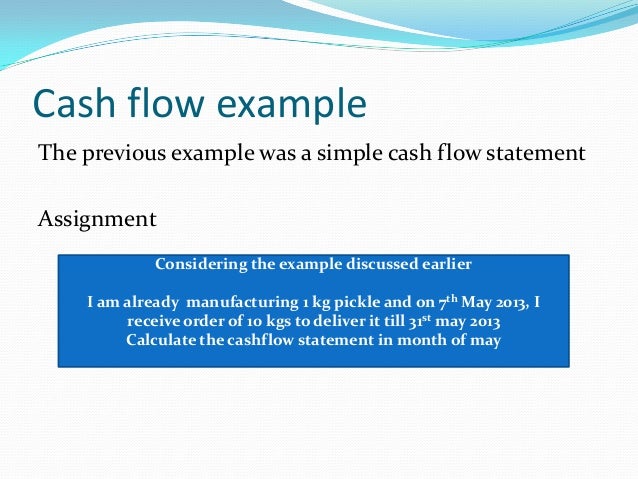 cash flow example