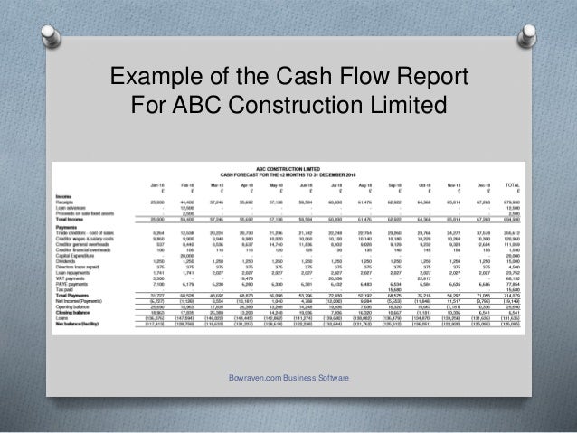 cash flow forecast template cash flow forecasts template