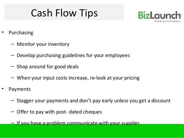 cash flow management for small business