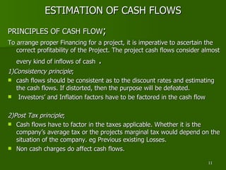Estimation of Cash Flow | PPT | Business Accounting & Finance | Business
