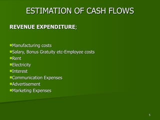 Estimation of Cash Flow | PPT