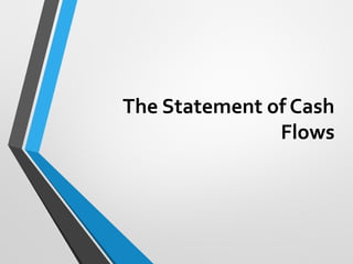 The Statement of Cash
Flows
 
