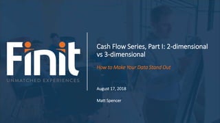 Cash Flow Series, Part I: 2-dimensional
vs 3-dimensional
How to Make Your Data Stand Out
August 17, 2018
Matt Spencer
 