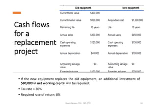 Cash flows projection, Initial outlay, .. | PDF