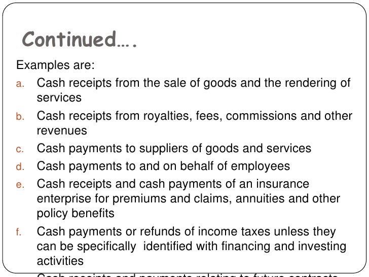 cash flow statement
