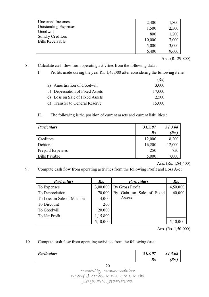 does fuel expense go on statement of cashflows does fuel expense go on statement of cashflows
