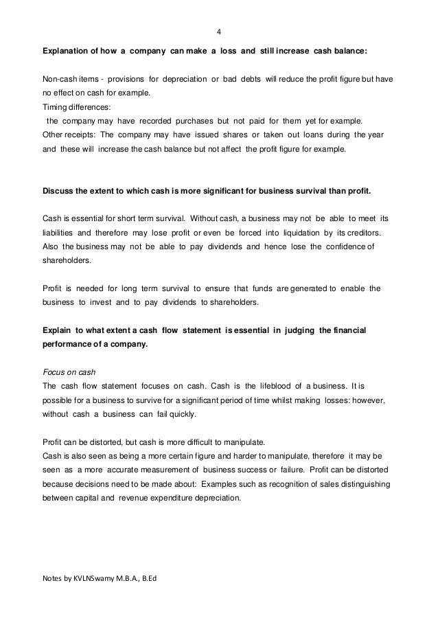 cash flow statements theory and questions what is a cash flow statement