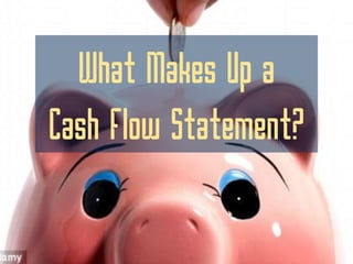 What Makes Up a
Cash Flow Statement?
 