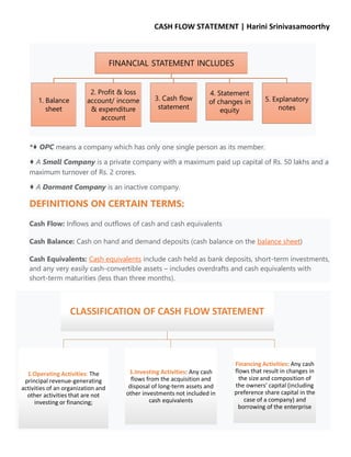 Cash flow statement yef
