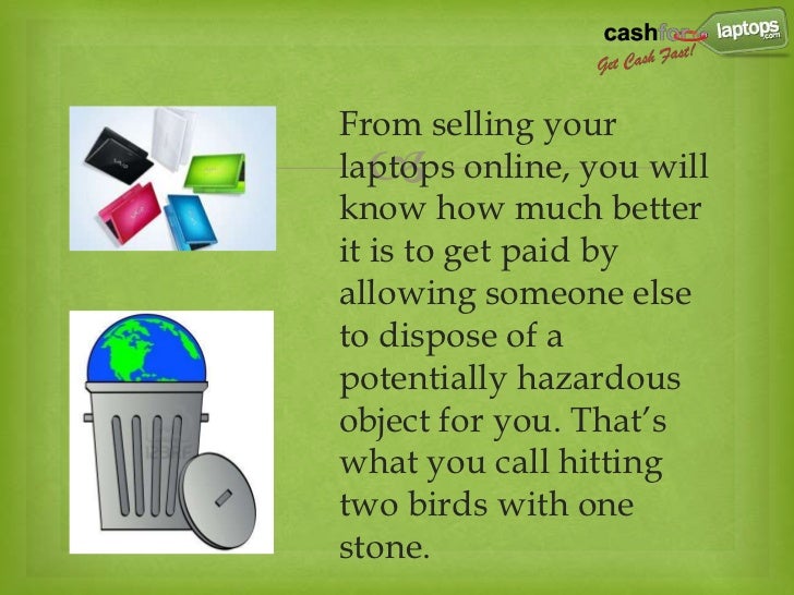 Cash for laptops recycle laptop for cash