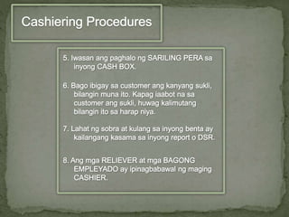 Cashiering | PPTX