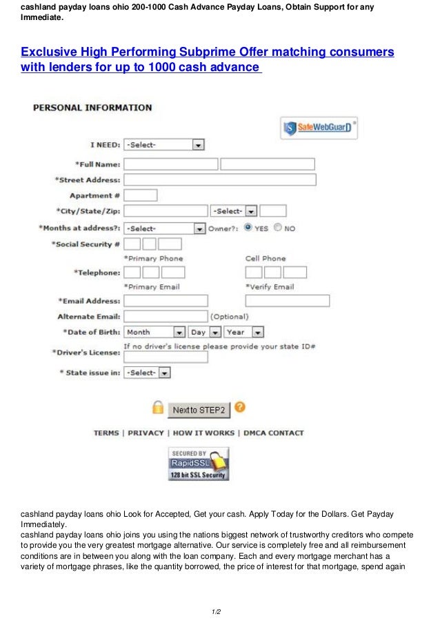 Loans like CashLand