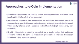 Cashless economy(Mobile payments,digital coin,blockchain) | PPTX