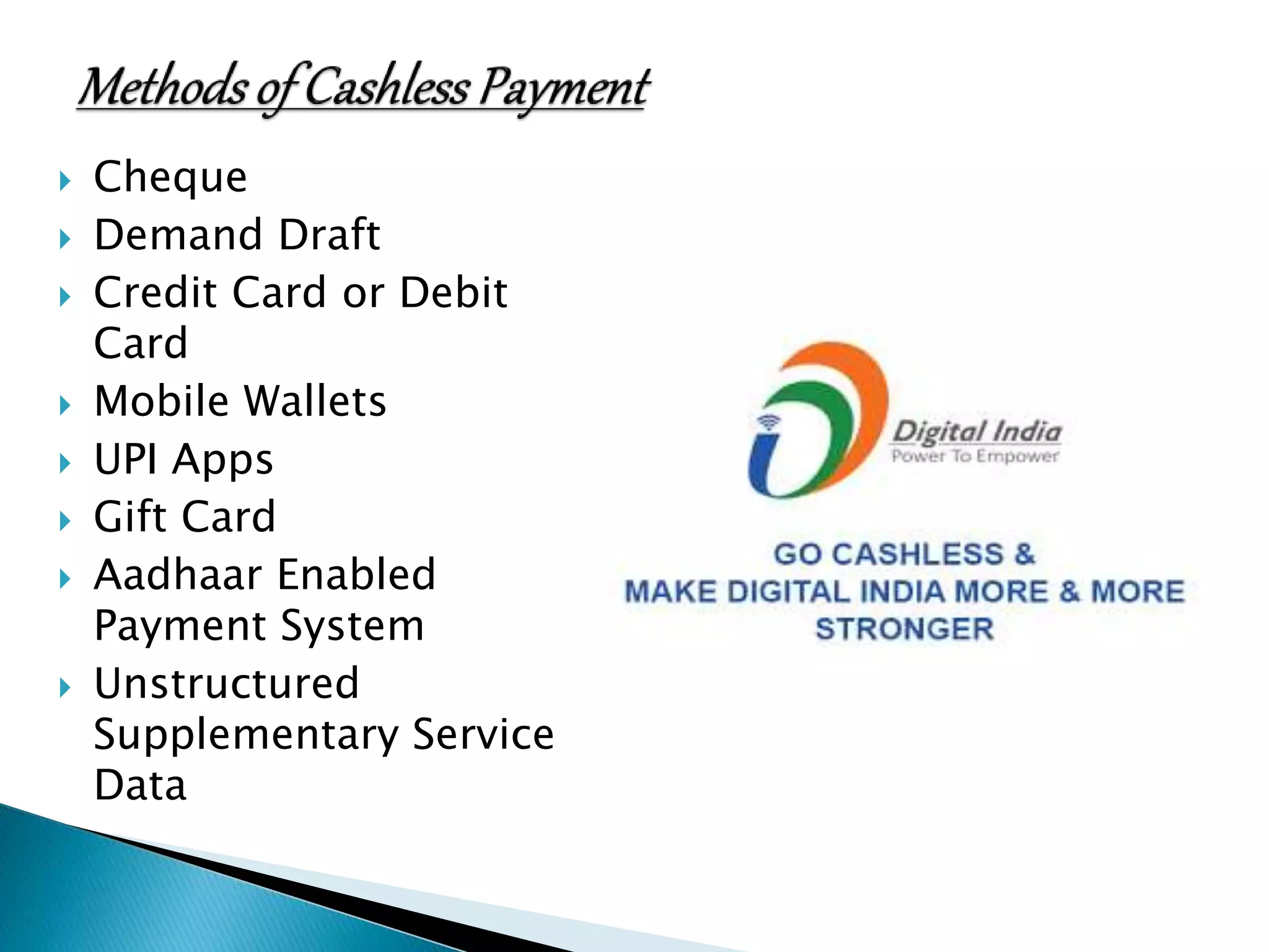 Cashless In India Ppt Ppt