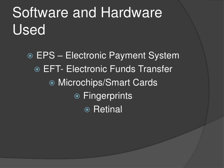 Thesis on electronic payment system