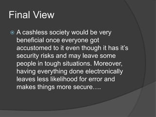 Cashless Powerpoint1