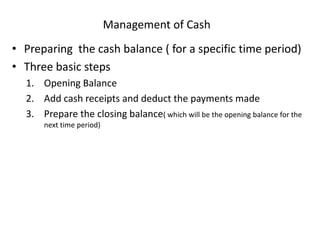Cash management | PDF