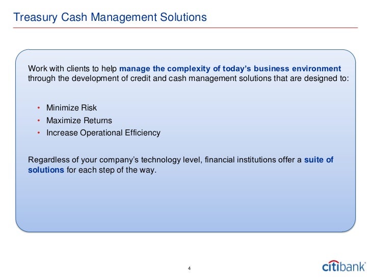 Cash Management - Fasold Cash Management - Fasold