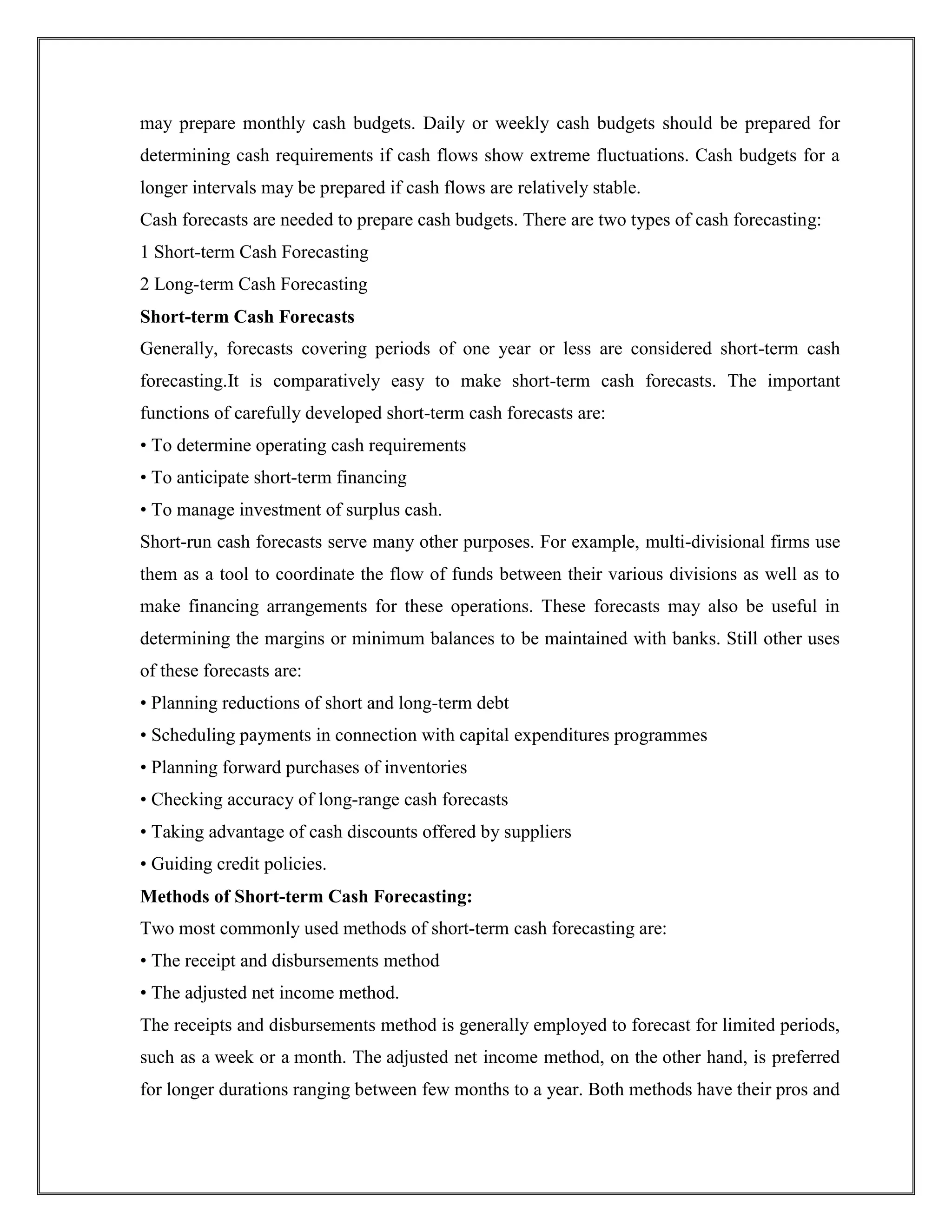 Cash management project | PDF