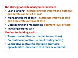 Cash Management | PPTX