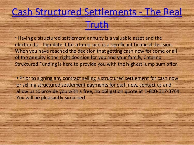 Cash Structured Settlements Turn Your Structured Settlement Into Ca