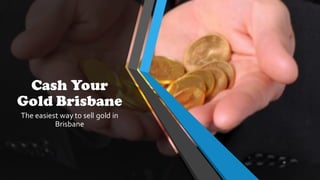 Cash Your
Gold Brisbane
The easiest way to sell gold in
Brisbane
 