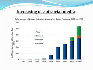 Increasing use of social media 
 