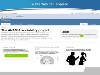 Le site Web de l’enquête

 