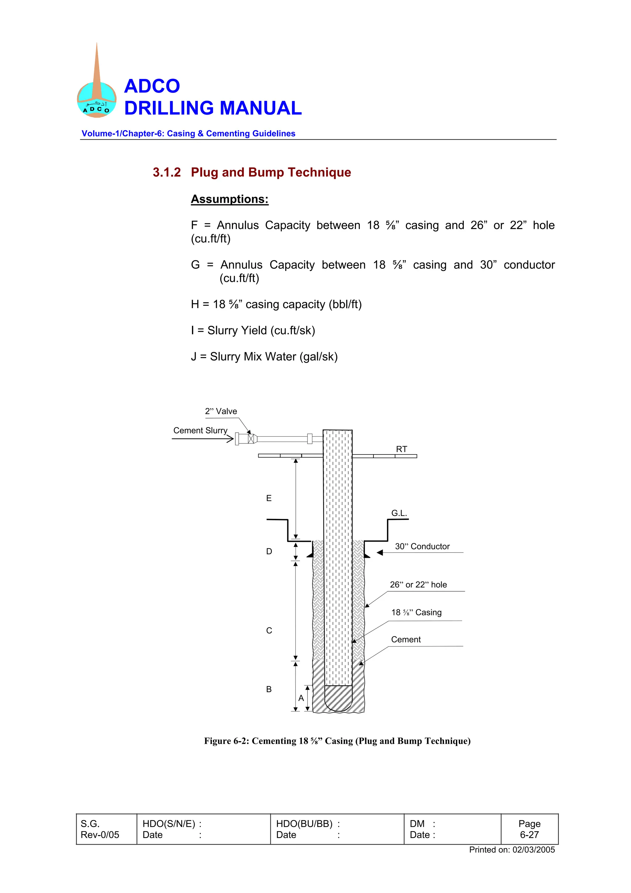 casing and cementing _ ADCO drilling manual | PDF
