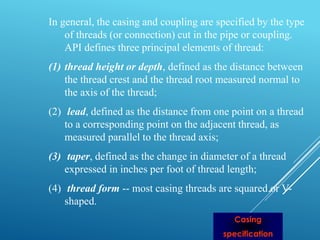 Oil and Gas Well Casing Design Lecture 1 | PDF
