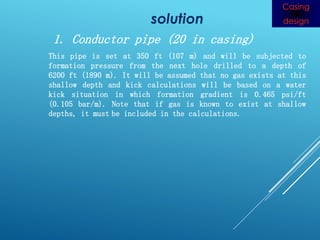 Oil and Gas Well Casing Design Lecture 1 | PDF
