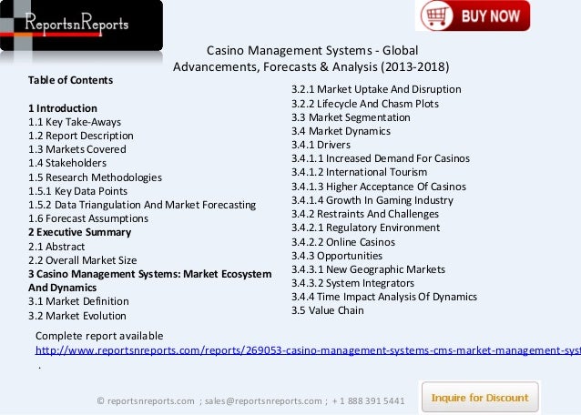 Casino management systems