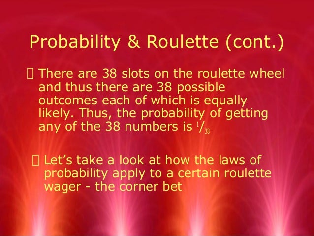 Roulette Probability Formula